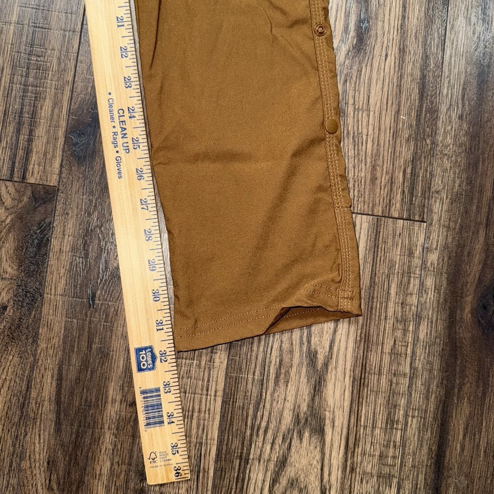 Prana Pants Zion II Roll Up Stretch Sepia Brown Men's Size 28x32 Slim Fit - Picture 6 of 7